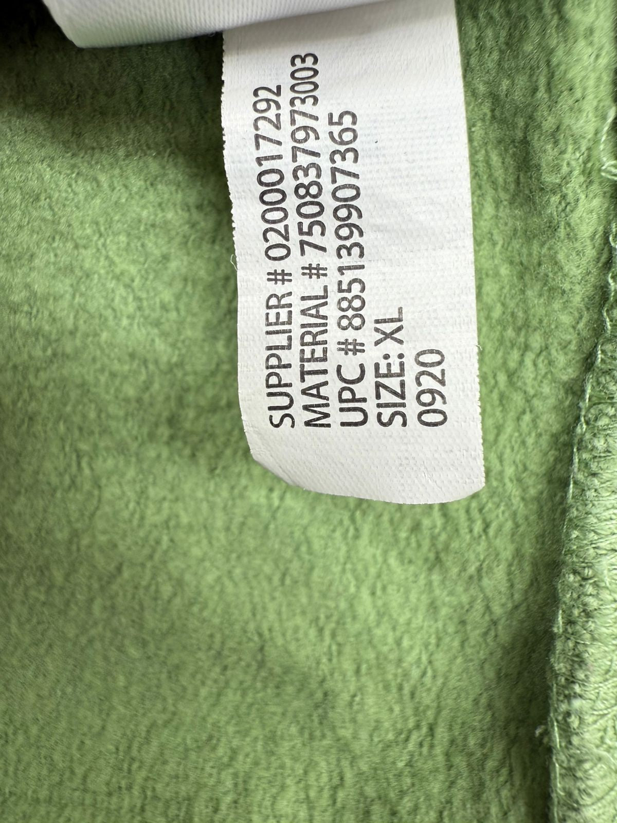 Chaps Men's Green Multi Stripe Full Zip Fleece Hoodie XL