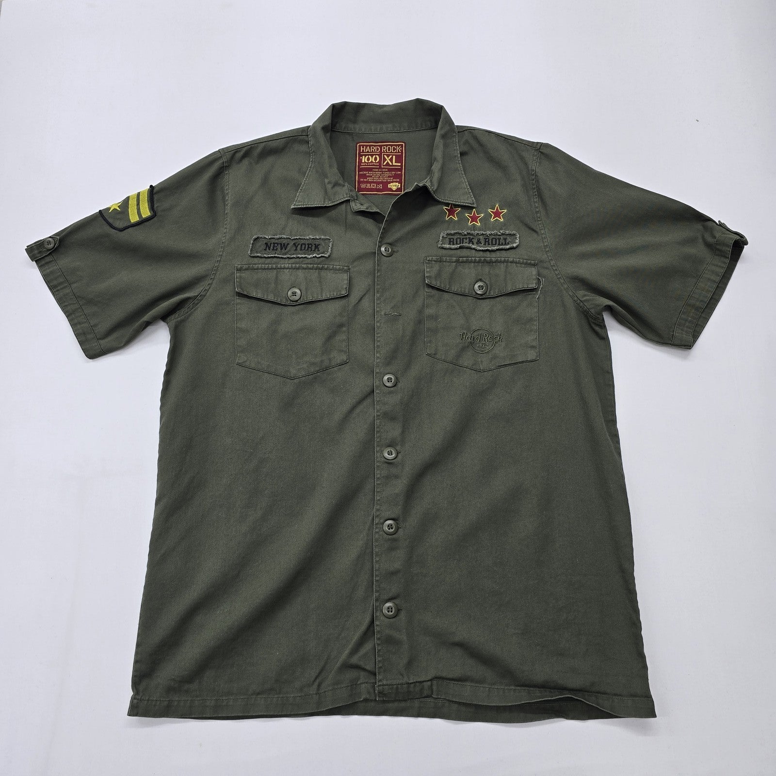 Hard Rock Cafe Men Green Shirt size XL product image 3