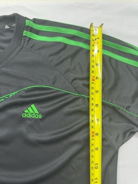 Adidas Men's Black Stripe XXL Short Sleeve Polyester Crewneck T-Shirt