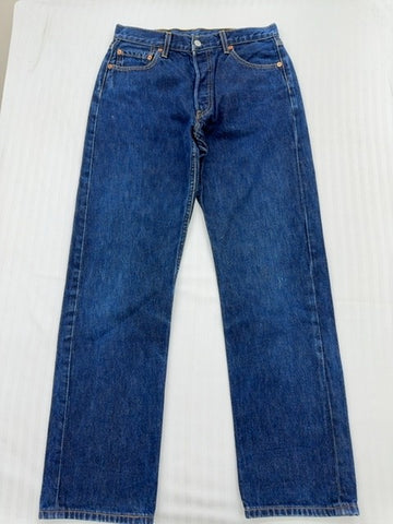 Levi's Men's Dark Blue 501 Original Jeans W30 L30 Vintage
