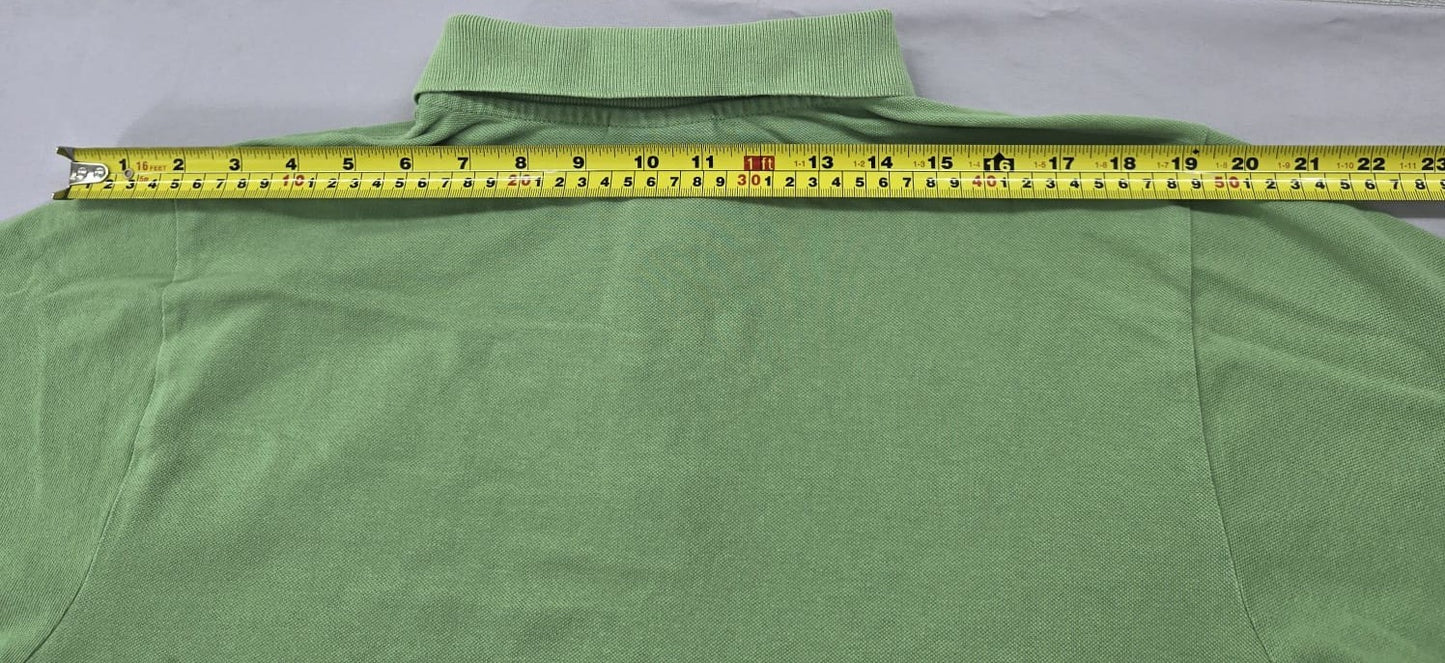 Kappa Men's Green Short Sleeve Polo Shirt Size Large 100% Cotton