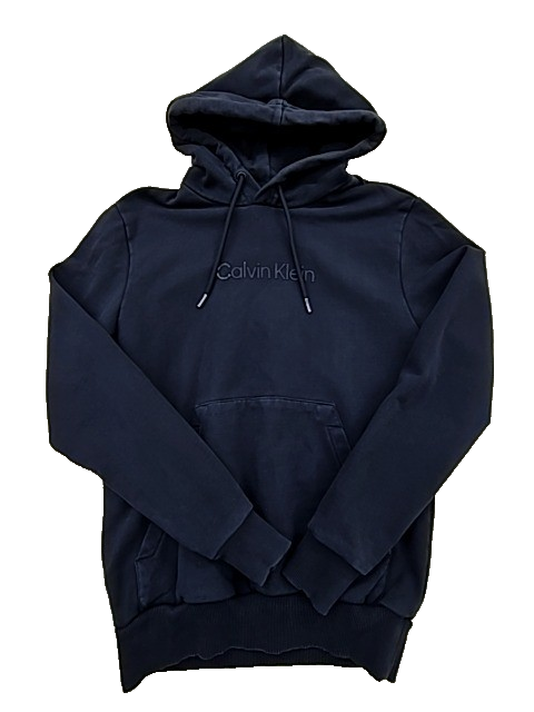 Calvin Klein Unisex Navy Hoodie – Size S, Pullover, Hooded