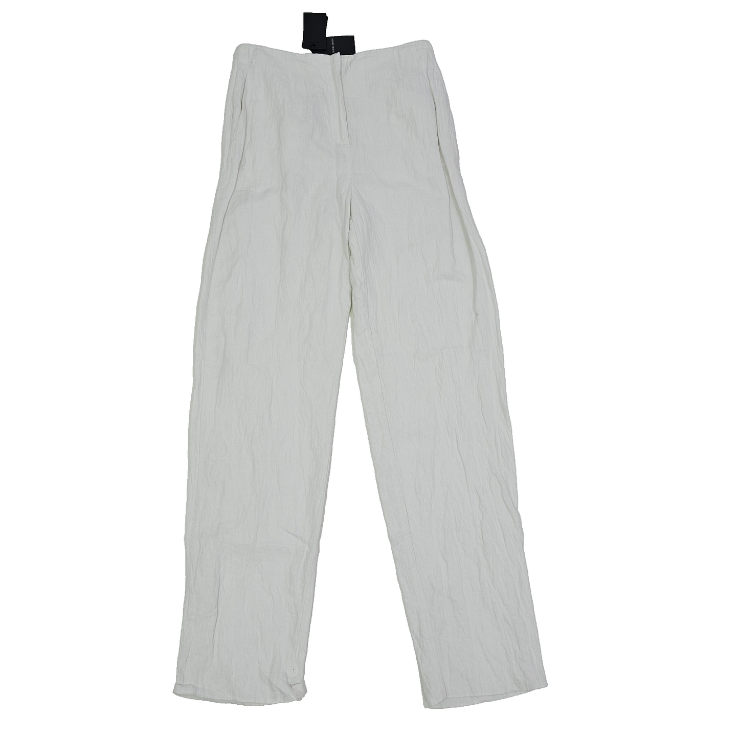 Giorgio Armani Cotton-Blend Straight Unhemmed With Single Pleats Pants 44 BNWT