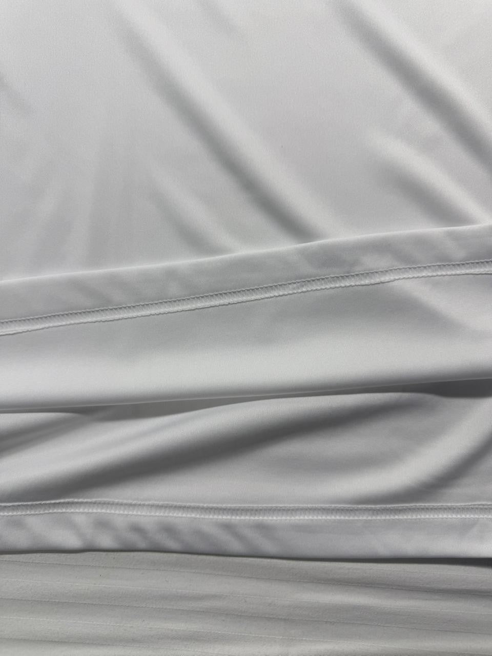 White Football Jersey With A Sponsor Logo - Size XL