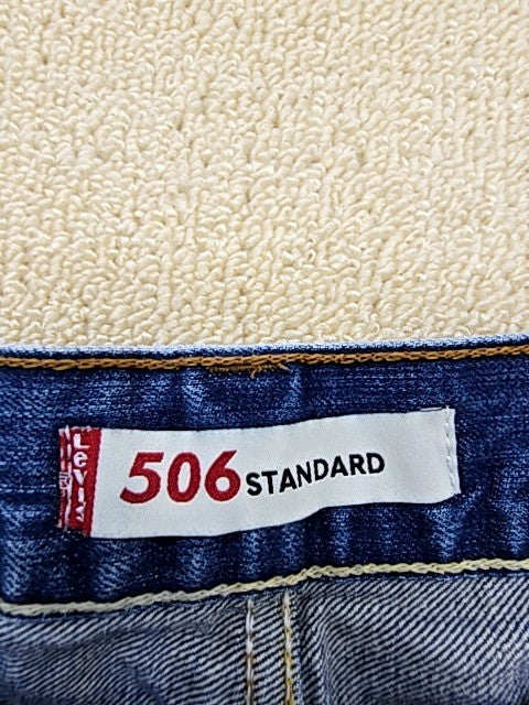 Levi's 506 Men's Straight Stretch Jeans 34x34 Blue Med Wash