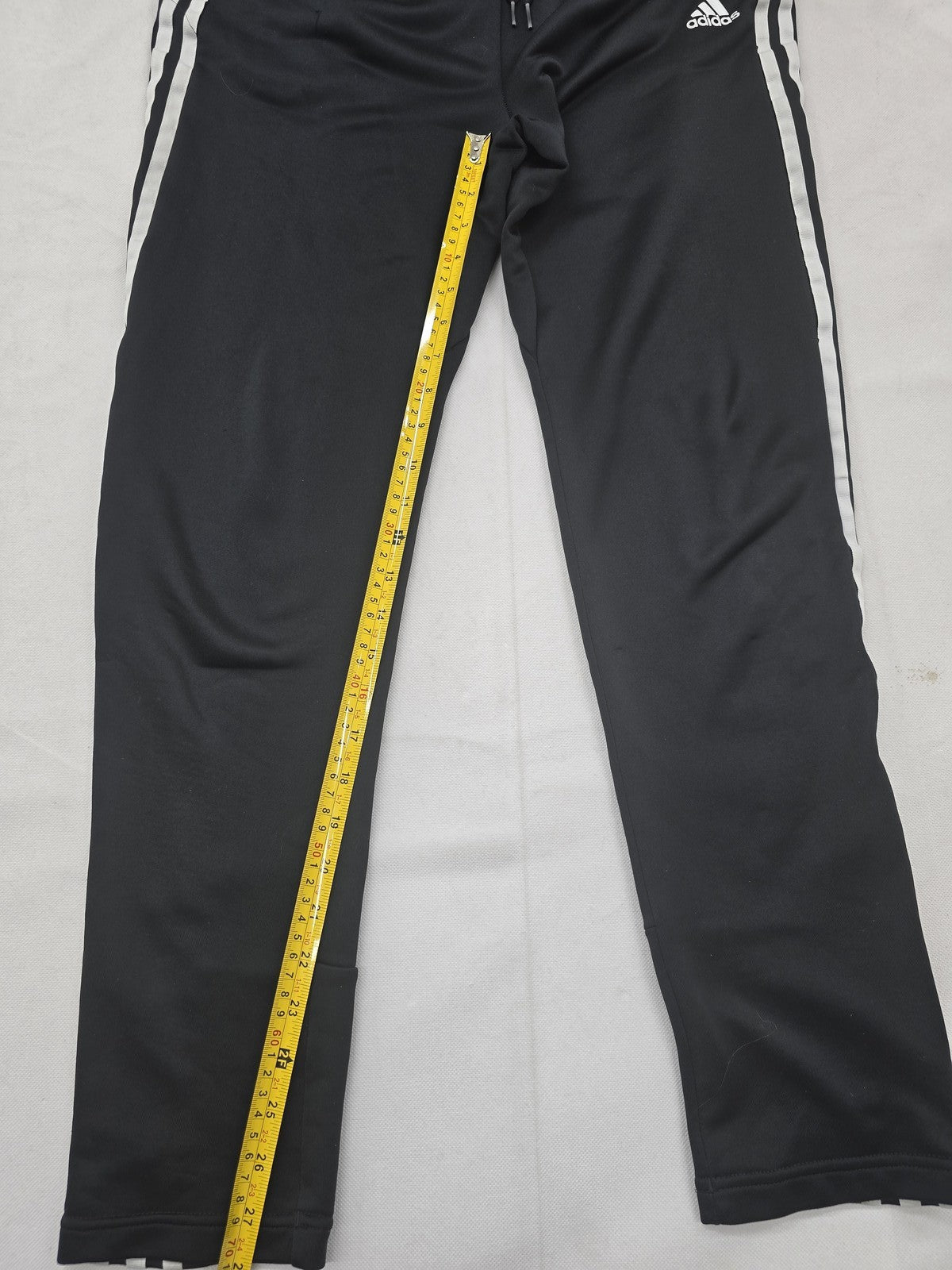 Adidas Men's Black 3-Stripes Track Pants XL Tapered Training