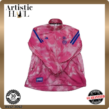 Adidas Women's Adizero Pink Running Jacket L Slim Fit