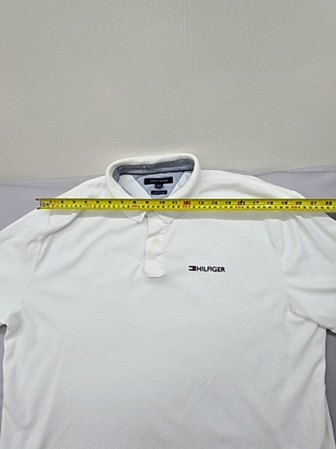 Tommy Hilfiger Men's White Polo Shirt XL Classic Fit