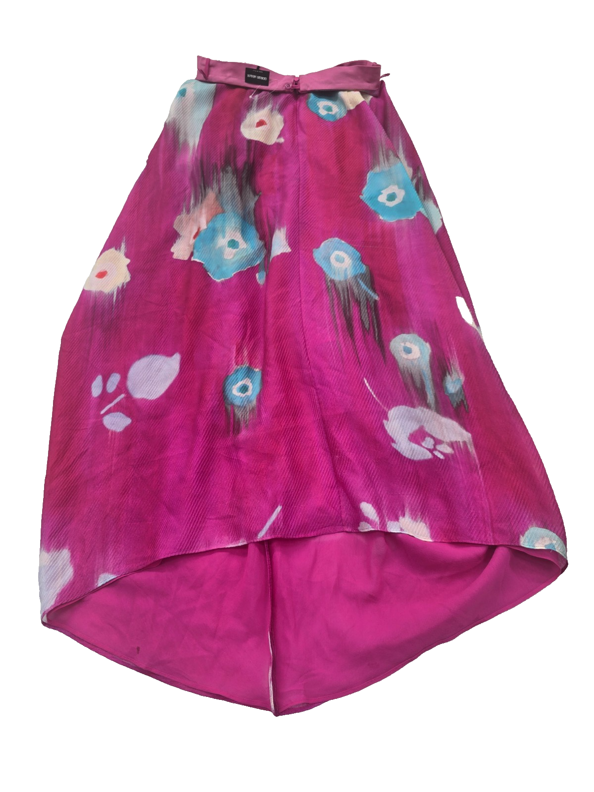 Giorgio Armani Women's Long Skirt Floral Pink Made in Italy Size EU 40