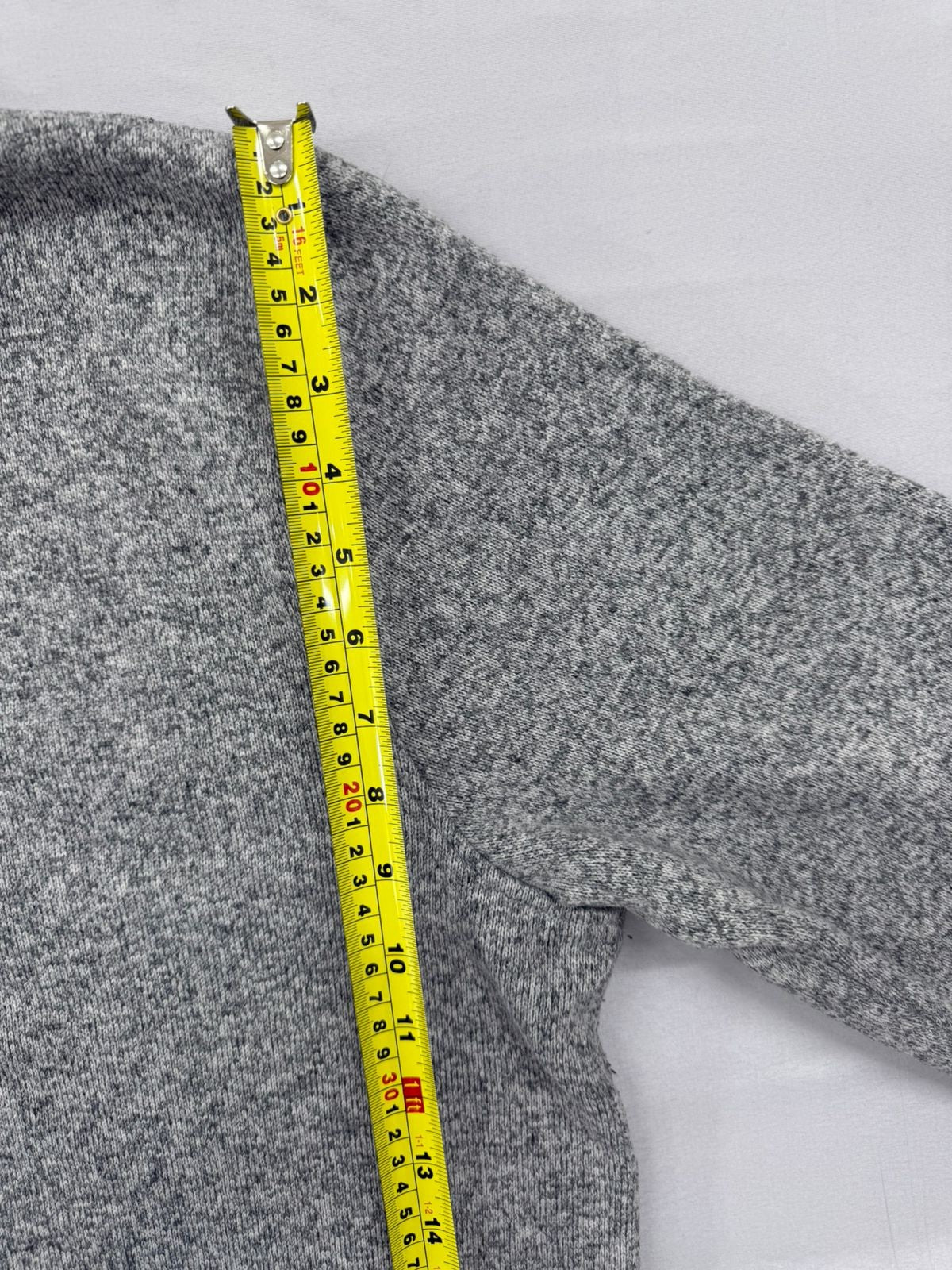 L.L.Bean Men's Gray Quarter-Zip Fleece Pullover XL