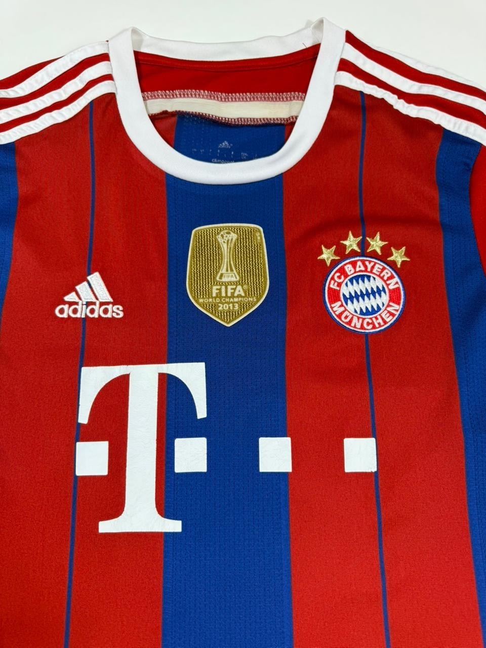 Adidas Bayern Munich Home Jersey Men's Large Red Blue Climacool De Iaco #92 Thai