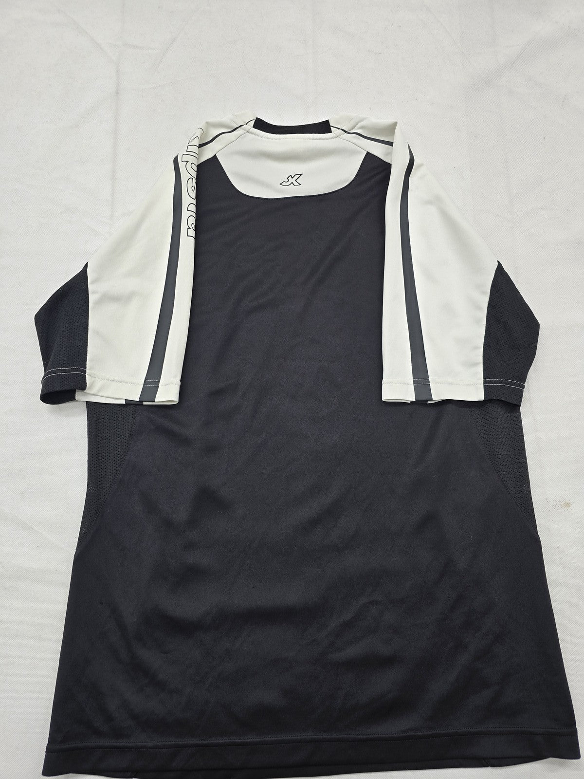Kappa Men's Black White Sports Jersey M Short Sleeve Breathable