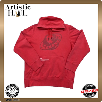 Nike Red Pullover Hoodie Men's Large Cotton Hood