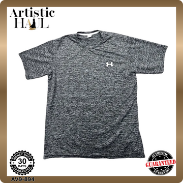 Under Armour Men's Grey Heather Cotton T-Shirt XL Short Sleeve Crewneck