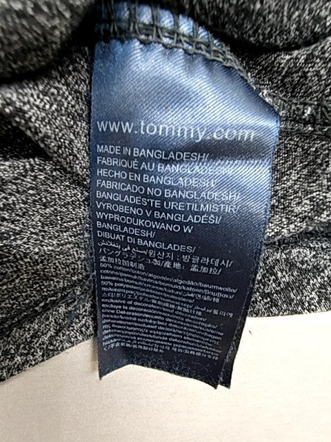 Tommy Jeans Gray Slim Fit Men's M Short Sleeve Crewneck Logo T-Shirt