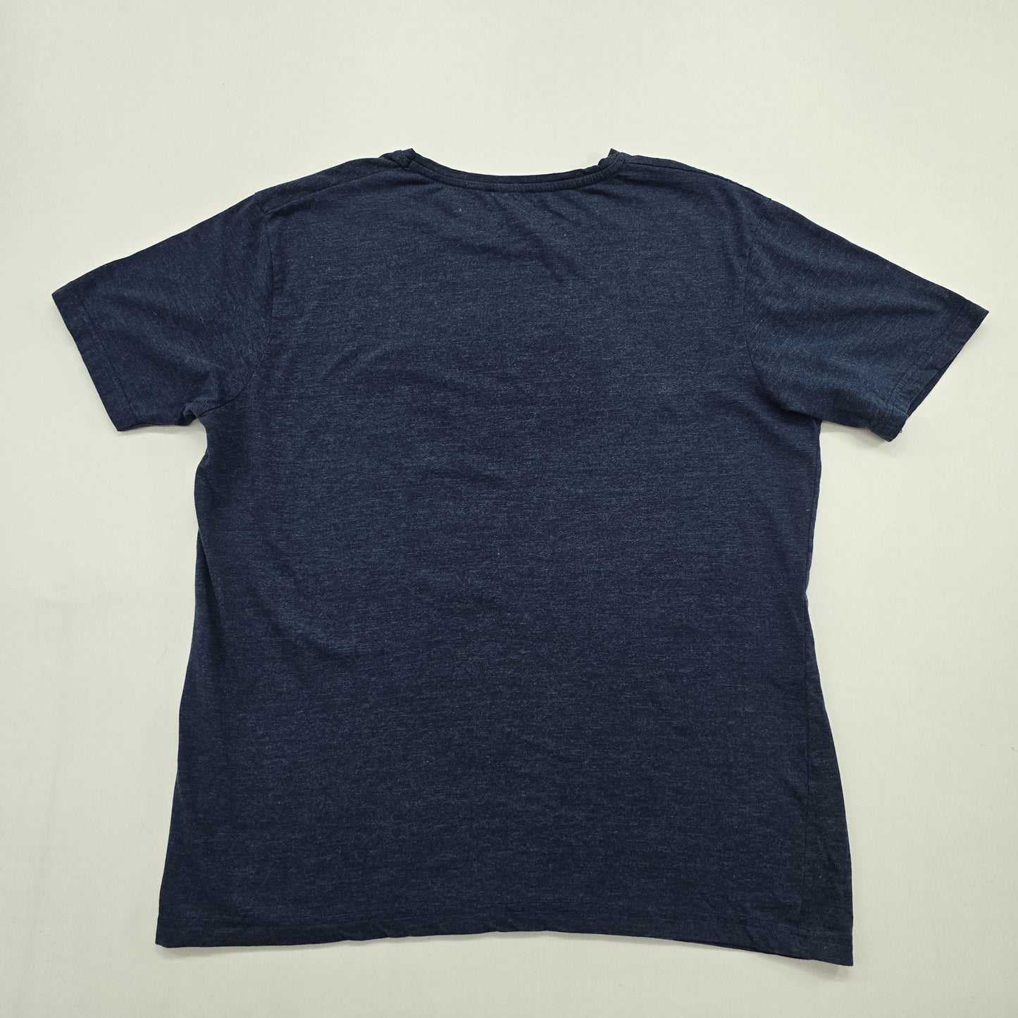 U.S. Polo Assn Men Navy Blue T-Shirt XXL Solid Logo Jersey Crew Neck