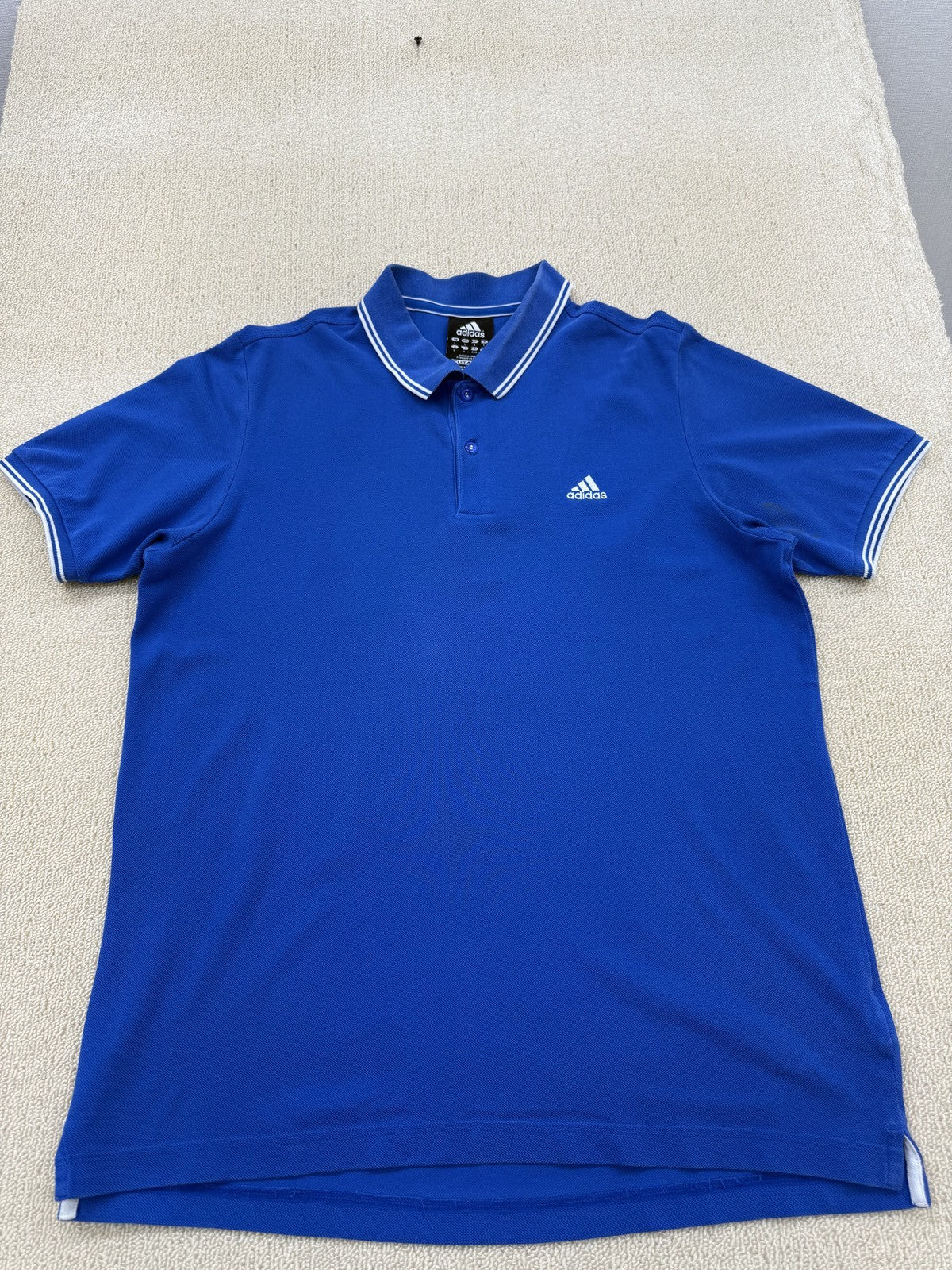 Adidas Men's Blue Short Sleeve Polo Shirt Clima365 Performance