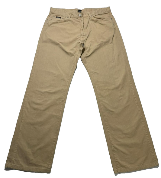Hugo Boss Women's Beige Jeans – Size 36, Regular Fit, Cotton