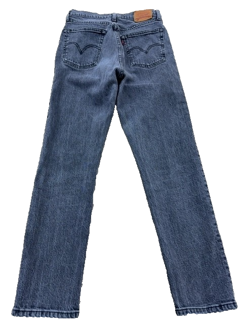 Levi's Unisex Grey 501 Original Fit 27X28 Jeans Button Fly 5-Pocket