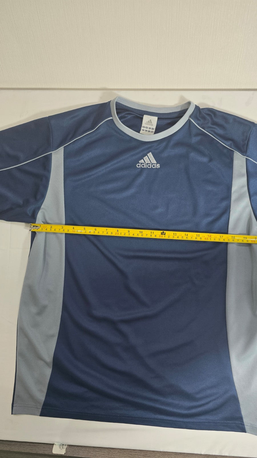 Adidas Men's Large Blue Athletic T-Shirt Short Sleeve Sports Training Tee