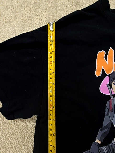 Naruto Shippuden Oversize Black T-Shirt Sasuke Sakura Short Sleeve Unisex