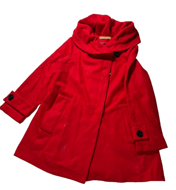 Pala D"Oro Women Coat Med-Lenght | Mohair Blend | Red | S