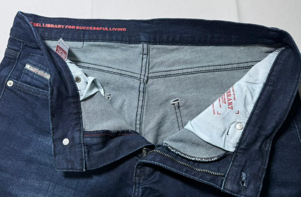 Diesel Men's D-Strukt Slim Fit Jeans Blue Wash Premium Italian Denim Size 30