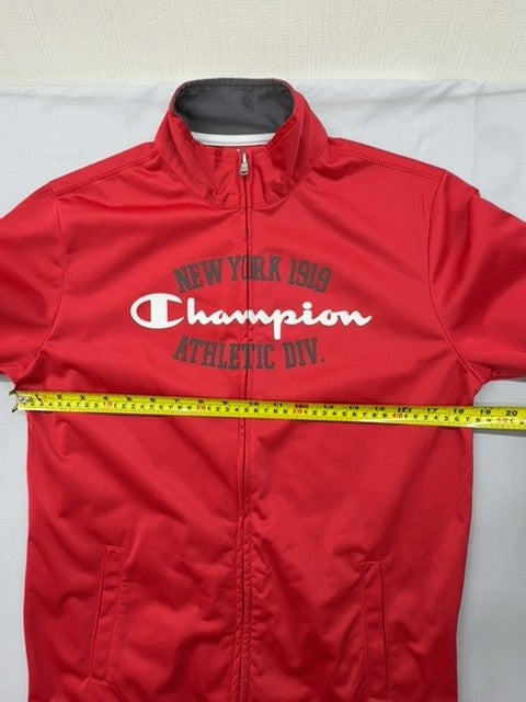Champion Youth Red Athletic Zip-Up Jacket XL Polyester