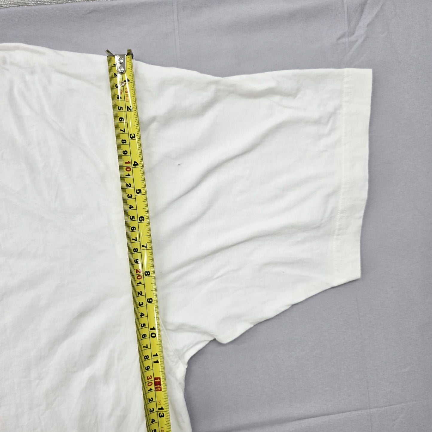 Adidas Men's White Graphic Short Sleeve T-Shirt L Vintage