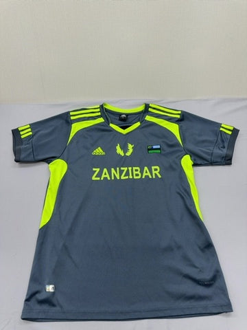 Adidas Zanzibar National Team Soccer Jersey Unisex 2XL Black Yellow Vintage