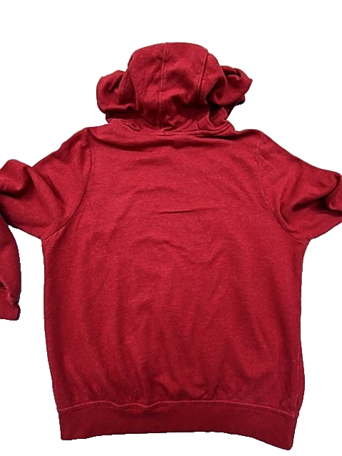 Nike Men's Red Fleece Pullover Hoodie Size L Kangaroo Pocket