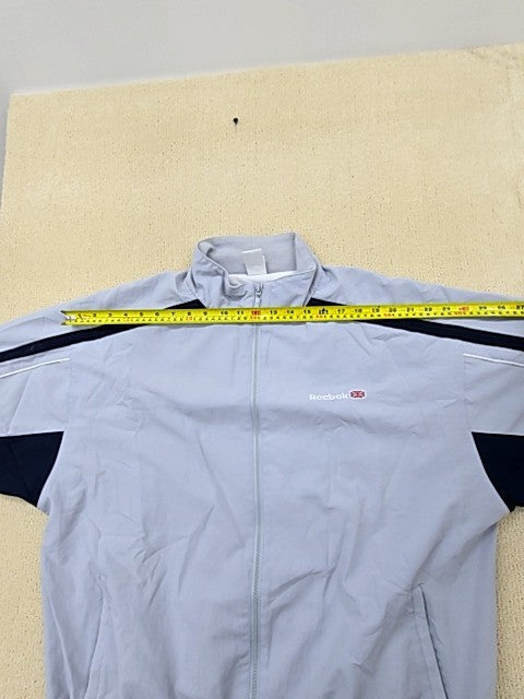 Reebok Men's Grey Track Jacket Size M Full Zip Union Jack