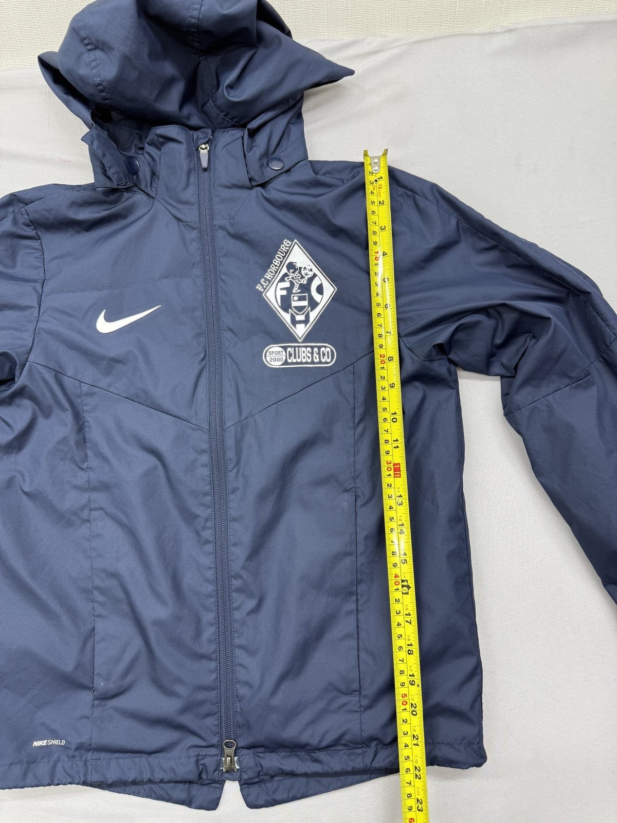 Nike Shield Navy L Zipper Hoodie Unisex Adult