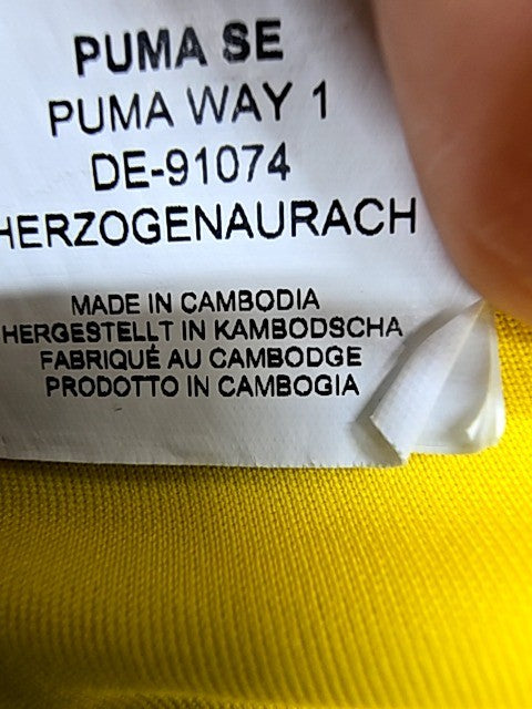 Puma Men's Yellow-Blue Colorblock Athletic Shorts Size M MPN DE-91074