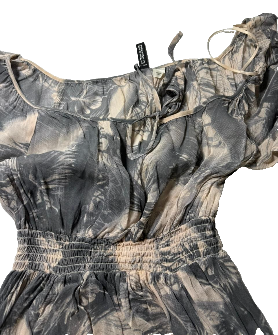 H&M Flower Print Long Dress - Size 36