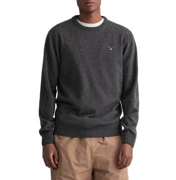 GANT Men's Super Fine Lambswool Crew Neck Sweater - Size L