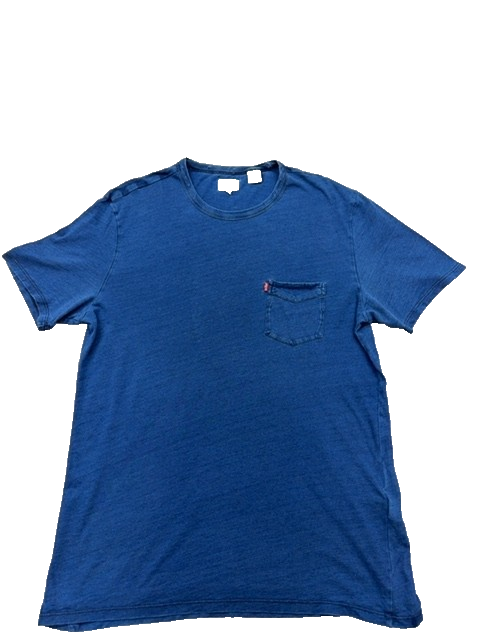 Levi's Men's Blue T-Shirt – Size M, Short Sleeve, Cotton