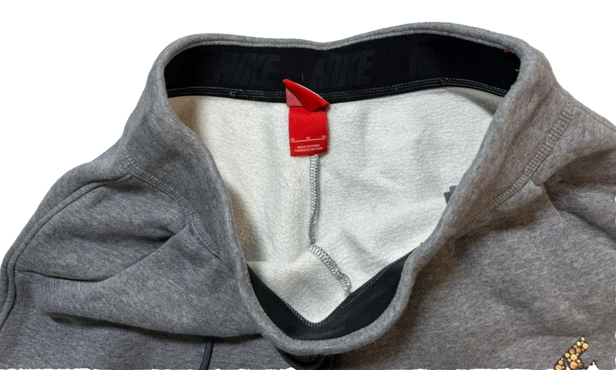 Unisex Nike Sportswear Tracksuite Bottom Mottled Gray Size M