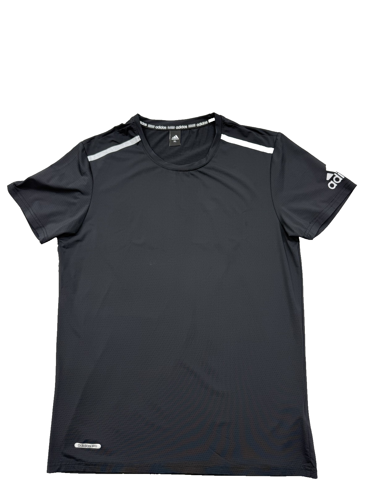 Adidas Black Men's T-Shirt XL Short Sleeve Crewneck Regular Fit