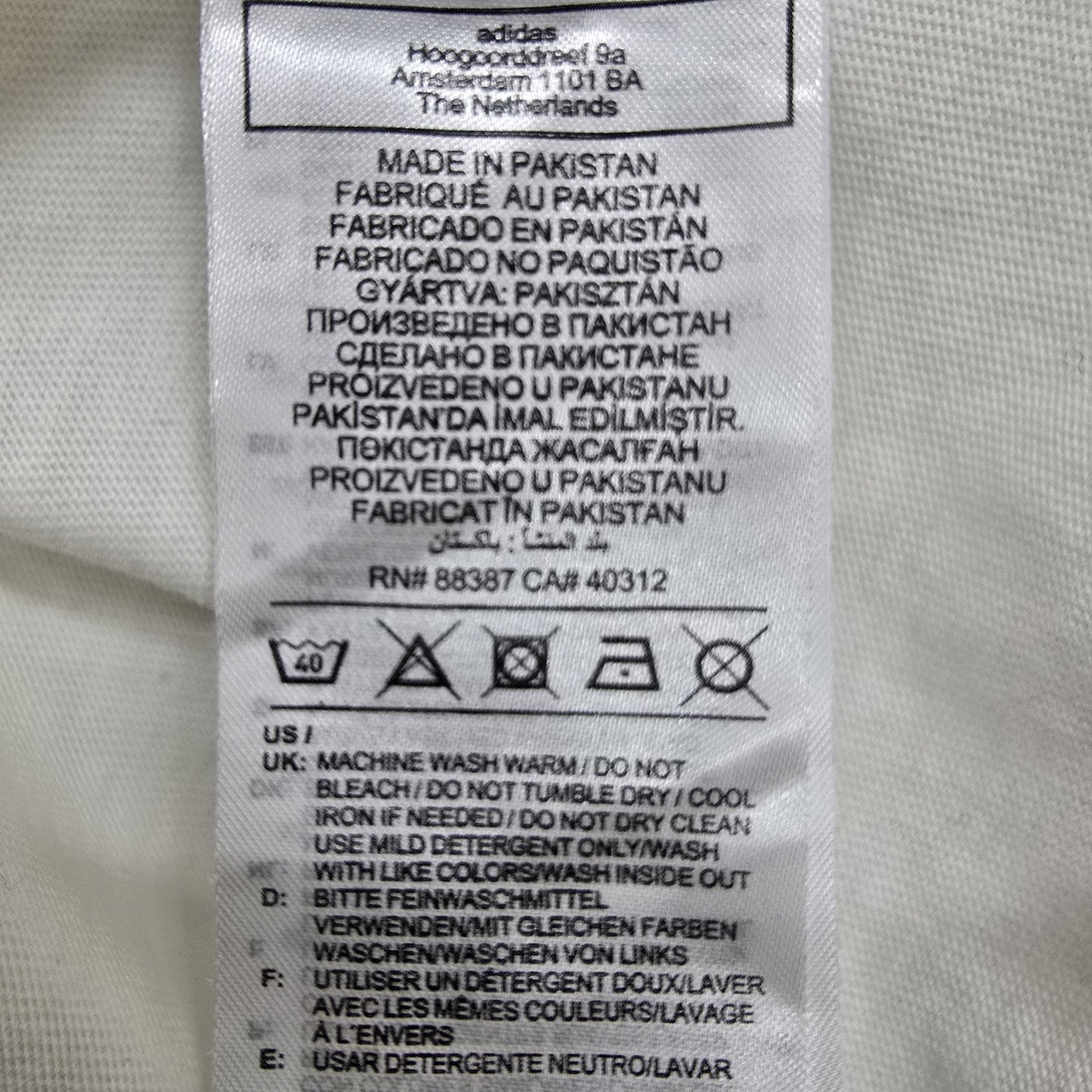 Adidas Men White T-Shirt size XL product image 4