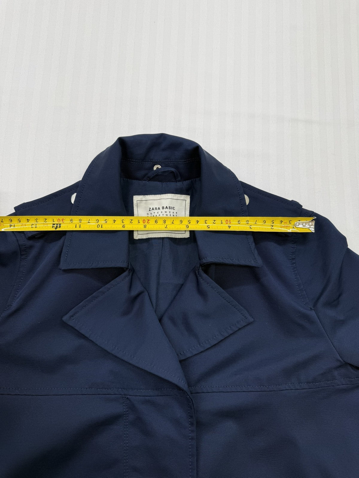 Zara Women Navy Coat size M product image 4