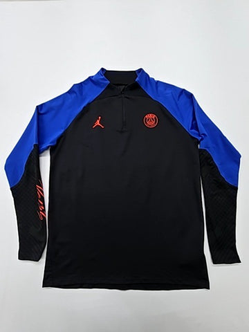 JORDAN Boys Black/Blue Long Sleeve Rashguard Size L Condition New