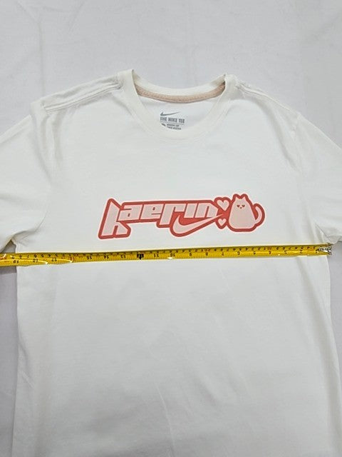Nike Kerwin Frost Cat White Athletic L Short Sleeve T-Shirt Cotton