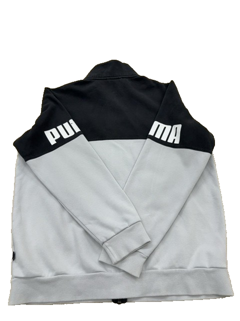 Puma Men's Black Gray Full Zip Track Jacket Size L