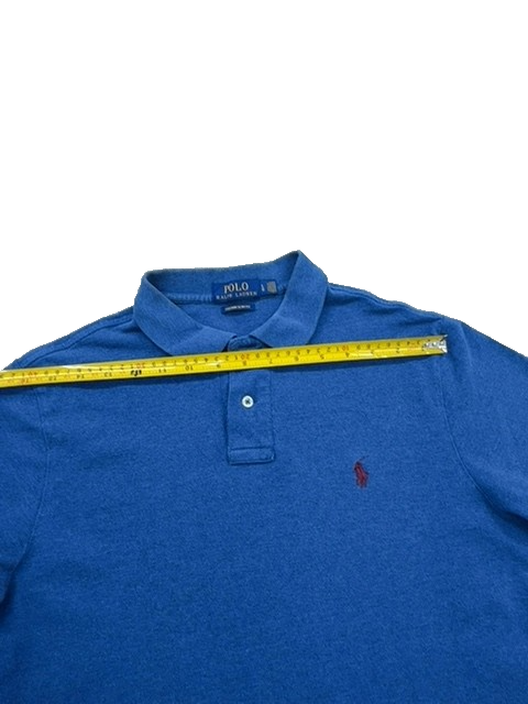 Polo Ralph Lauren Men's Navy Custom Slim Fit Polo Shirt Short Sleeve