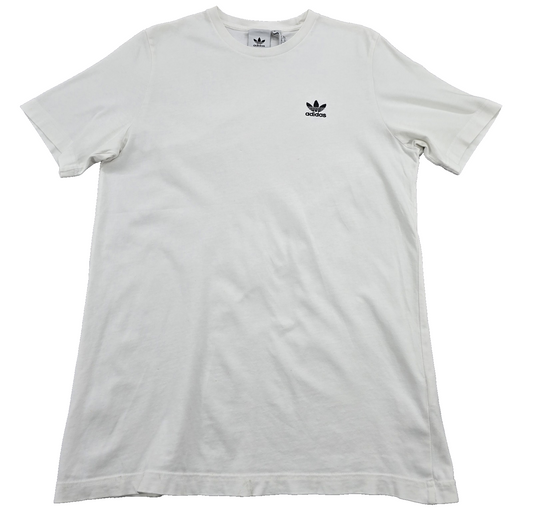 Adidas Men's White T-Shirt – Size M, Crew Neck, Cotton