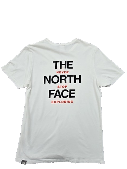 The North Face Men's Short Sleeve T-Shirt Size S White 100% Cotton Logo