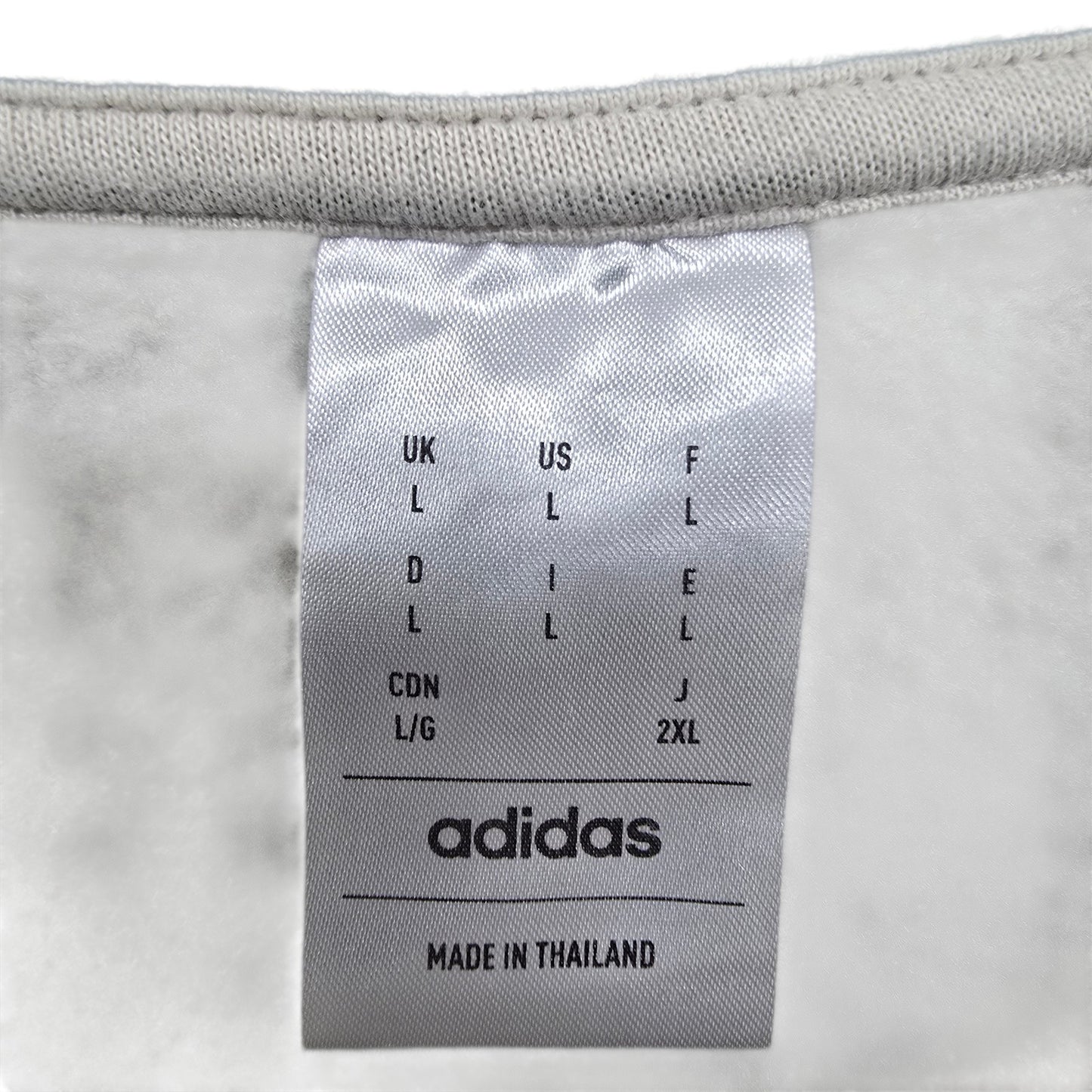 Adidas Men's Cream Crewneck Sweatshirt Size L Sportswear