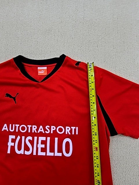 Puma Men's Red Football Jersey L Short Sleeve Crew Neck