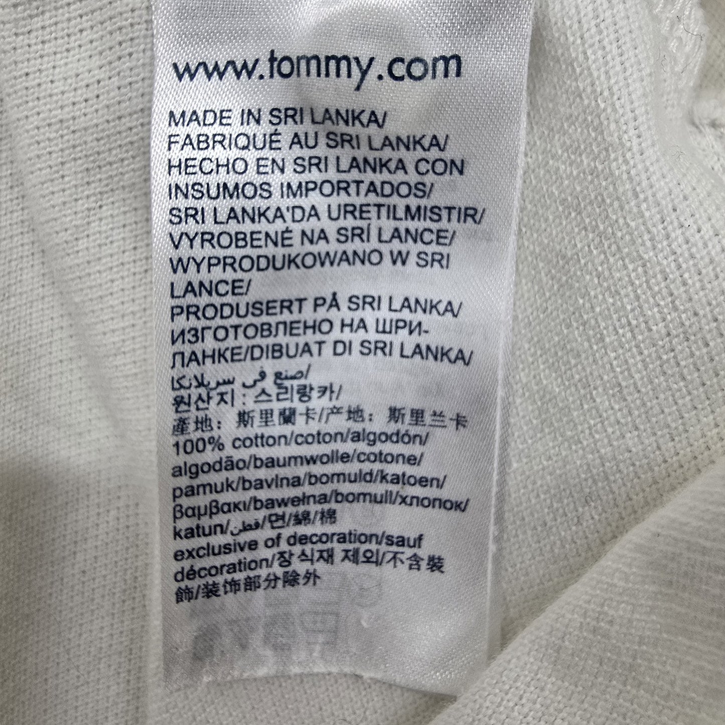 Tommy Hilfiger Men's White Slim Fit Polo Shirt XL Cotton